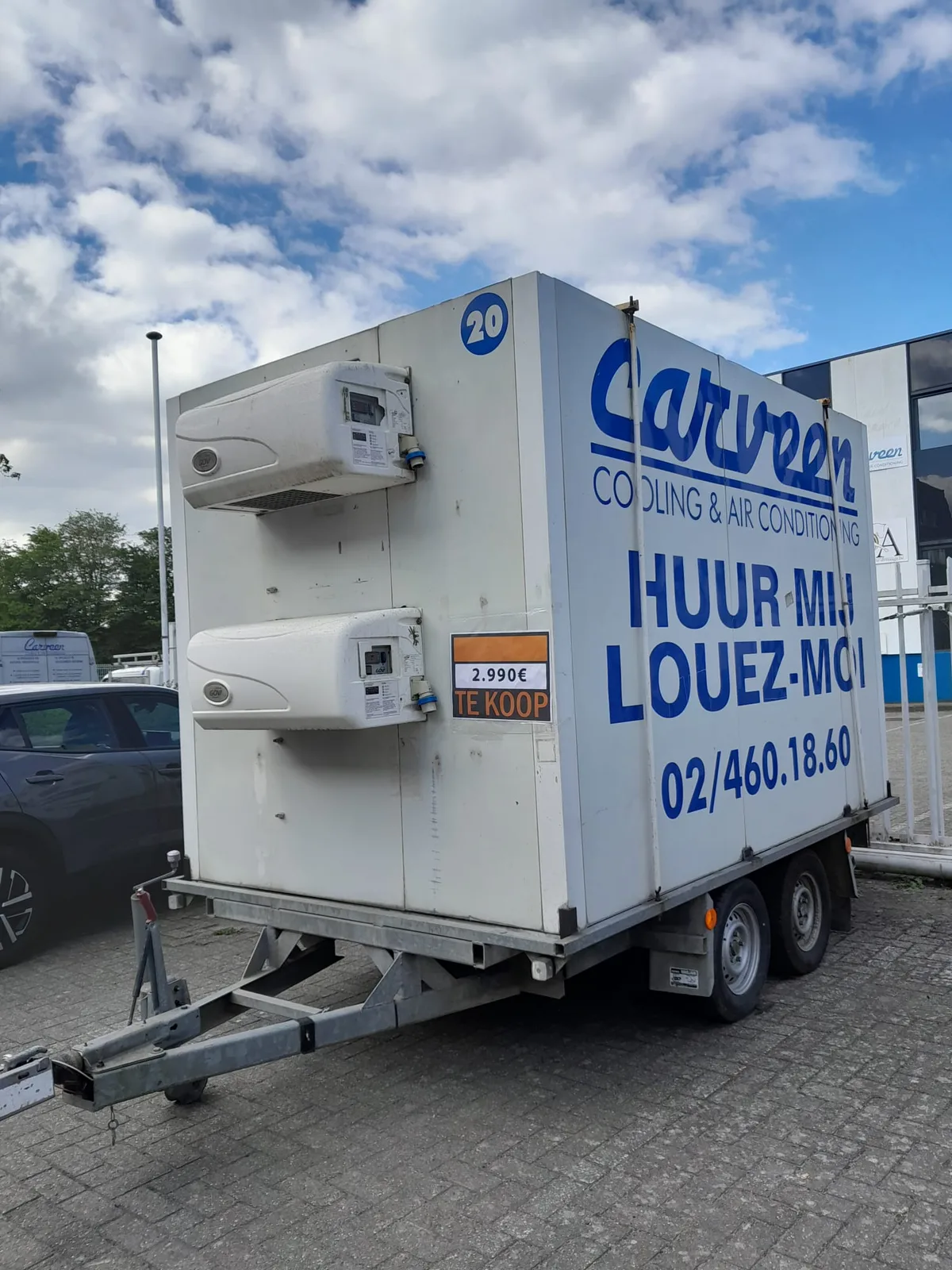 Chambre froide positive mobile – prête à l’emploi !
